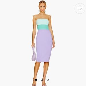 NWT Susana Monaco Colorblocked Tube Dress in Mykonos